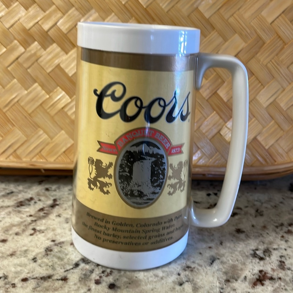 Vintage Coors Beer Mug Stein Thermo-Serv Plastic 16 oz
